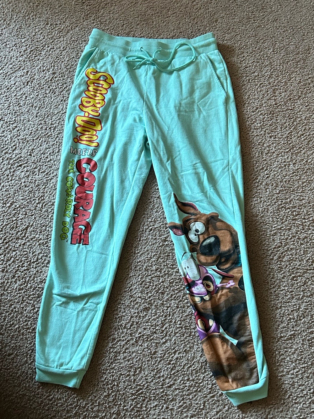 Scooby-Doo Jogger Sweatpants ft Courage the cowardly dog!